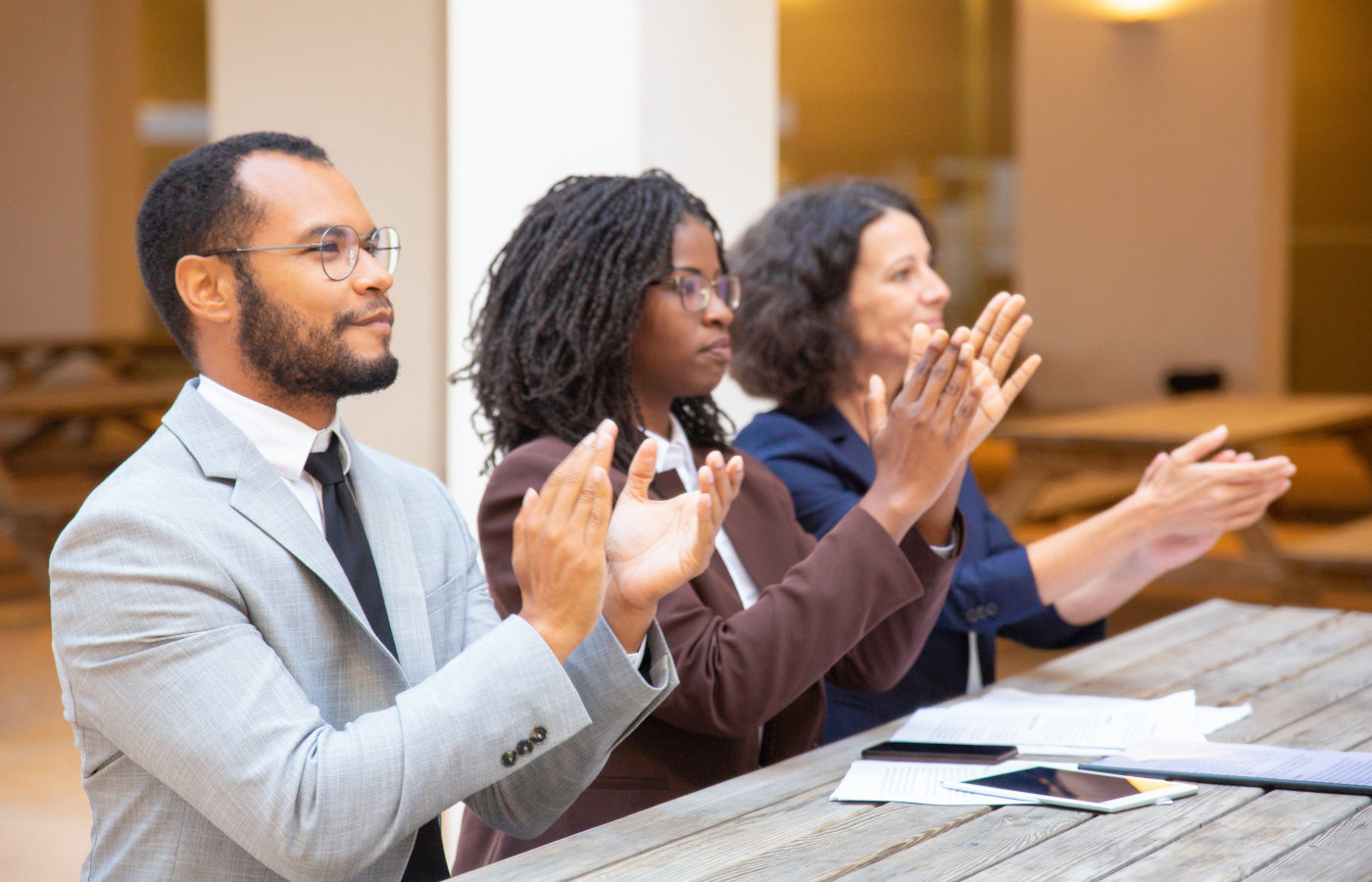 Senior executives at a LeadEx leadership forum